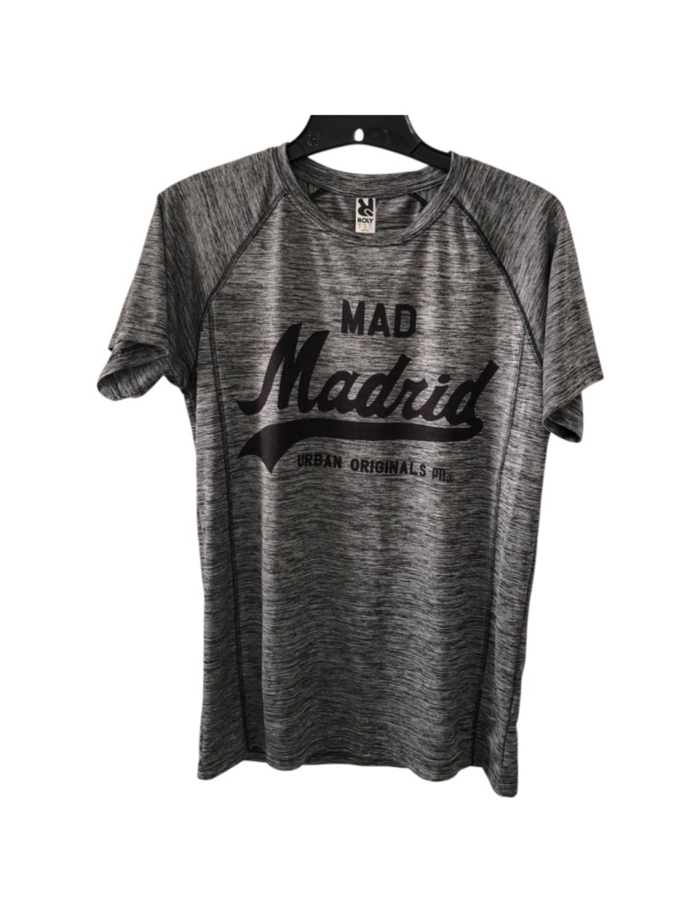 Size 8 ROLY Tee Shirt “Mad Madrid” Urban Originals European Adolfo Suarez Madrid